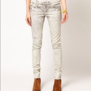 Blank NYC Gray Acid Wash Skinny Jeans Size 28